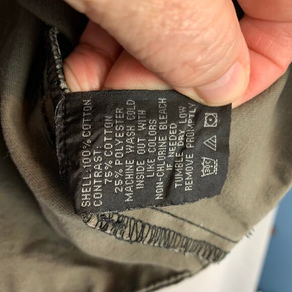 XXX Rude denim camo with fleece sleeves jacket size small - Picture 4 of 6